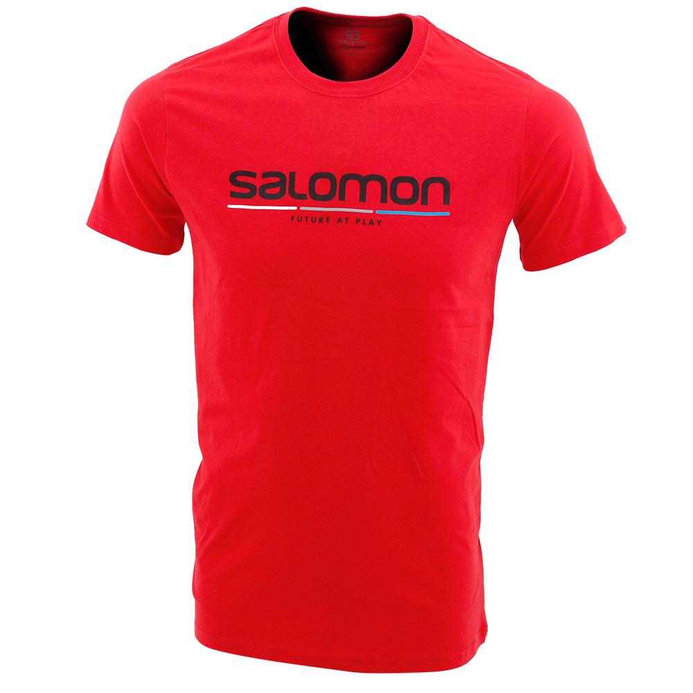 Salomon NEW RACE SS M Camisetas Hombre - Rojas - Colombia (10845-KREP)